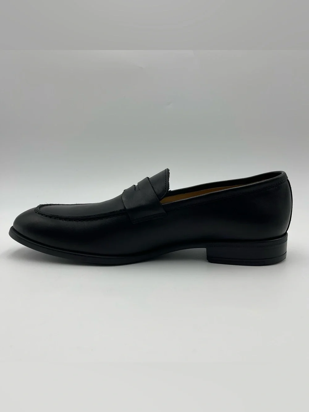 Bruno Magli Men SZ 11 Black Leather Ricci Penny Loafer Shoes -MSRP $395